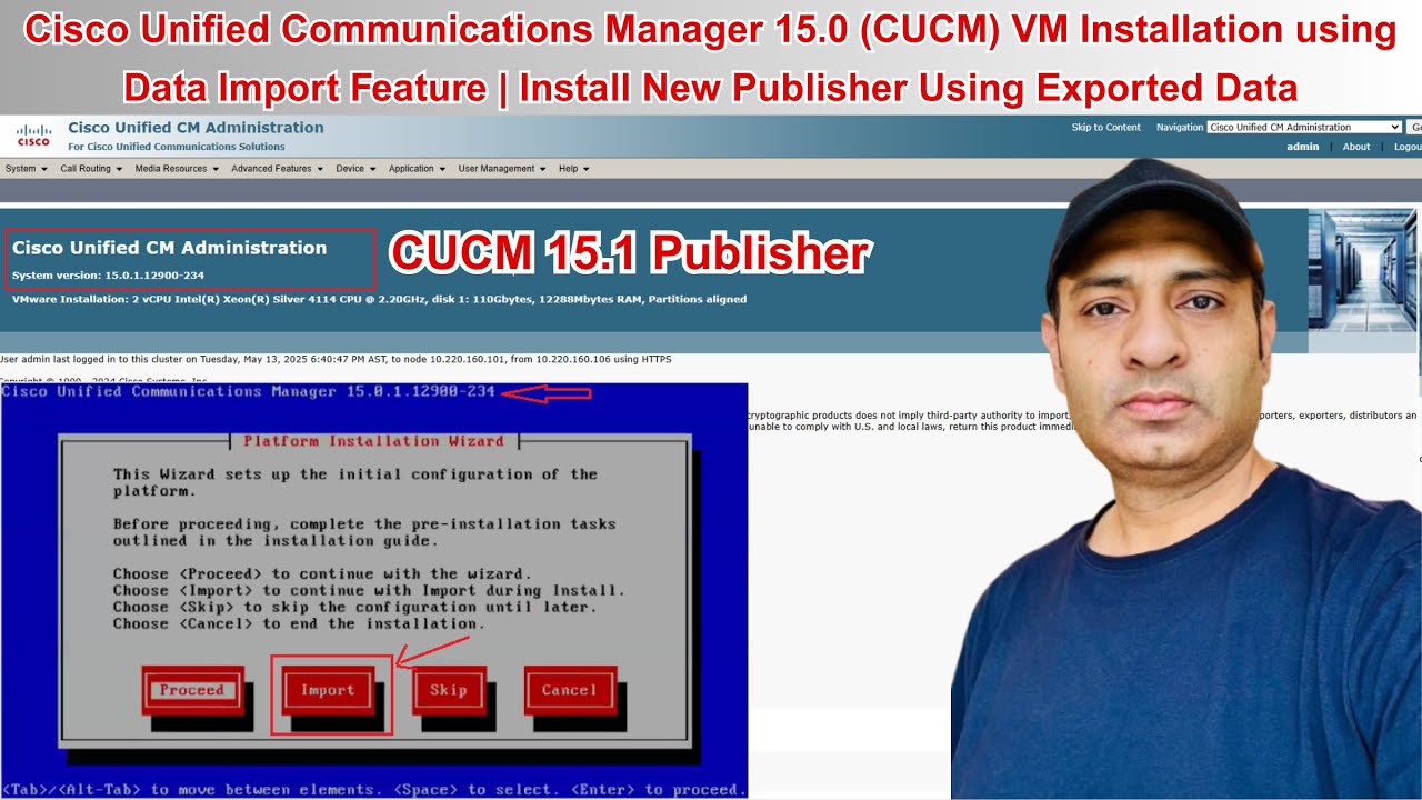 Cisco CUCM 15.0 Installation using Data Import & Built New Publisher | Step-by-Step Guide | EP.11