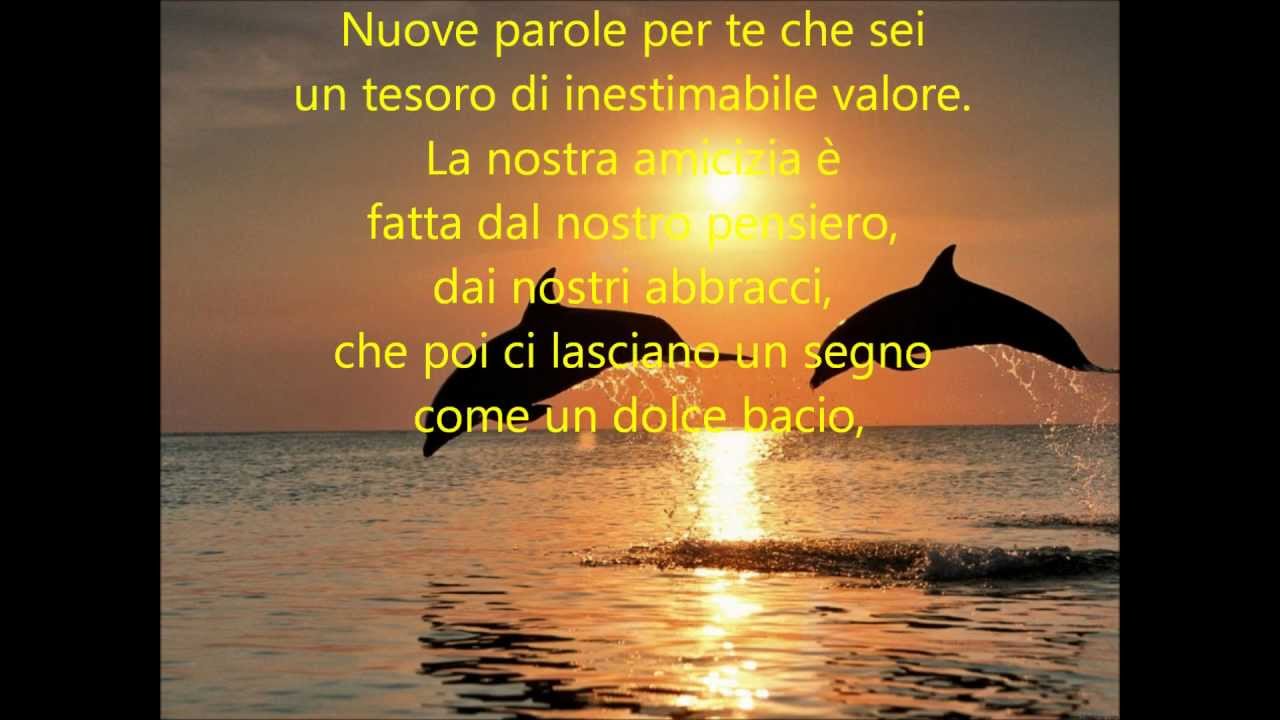 Una poesia all' amicizia pura, vera e sincera..