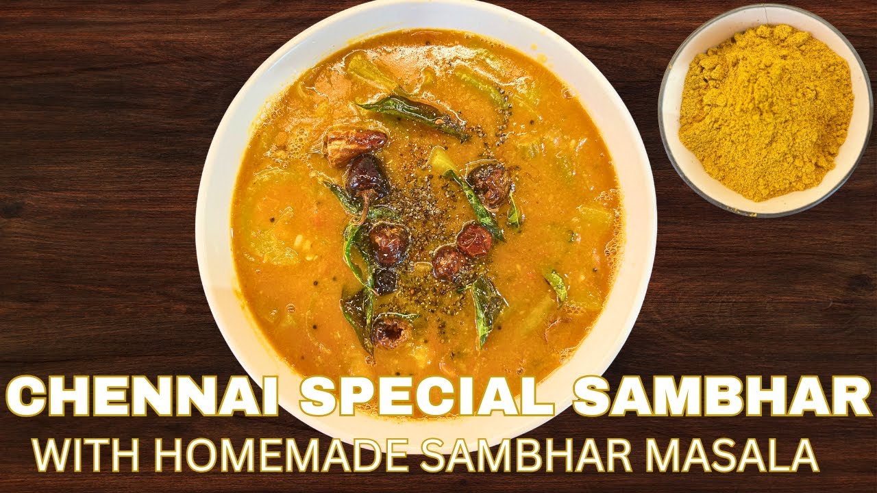 South Indian Sambar | Homemade Sambar Masala & Lentil Vegetable Stew