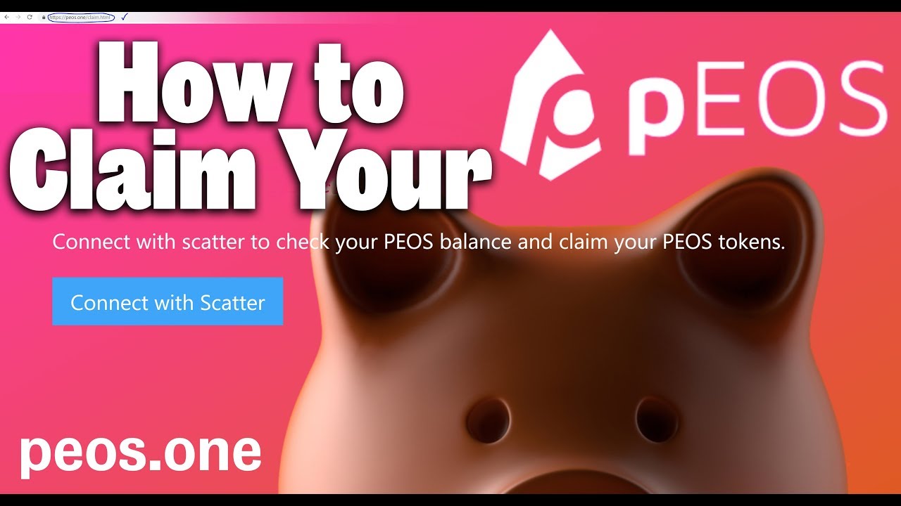 How to Claim your pEOS tokens using Scatter on peos.one (PEOS is a Monero-like privacy token on EOS)