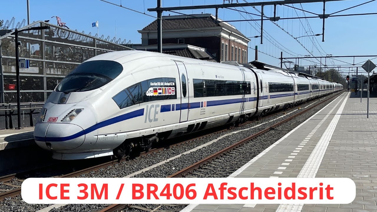 ICE 3M / BR 406 Afscheidsrit door Nederland - 12 april 2025