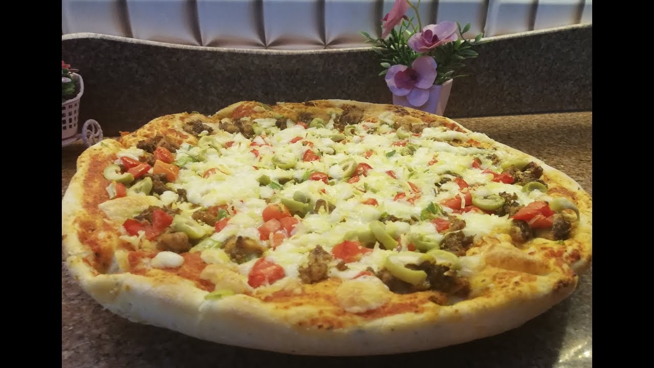 بيتزا الجمبرى والفراخ من احلى البيتزات اللى ممكن تاكليها 😋😋