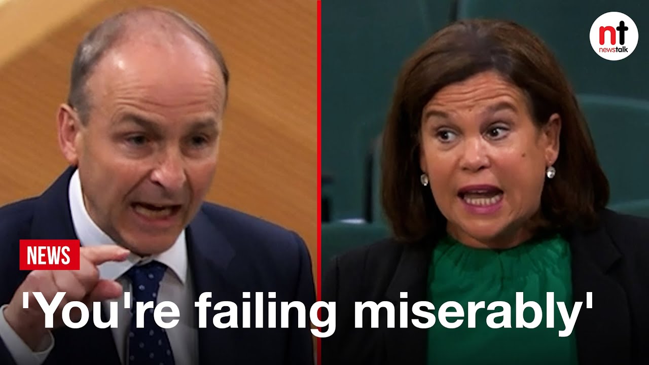 'You're failing miserably,' Heated exchange in the Dáil between Mary Lou McDonald and Micheál Martin