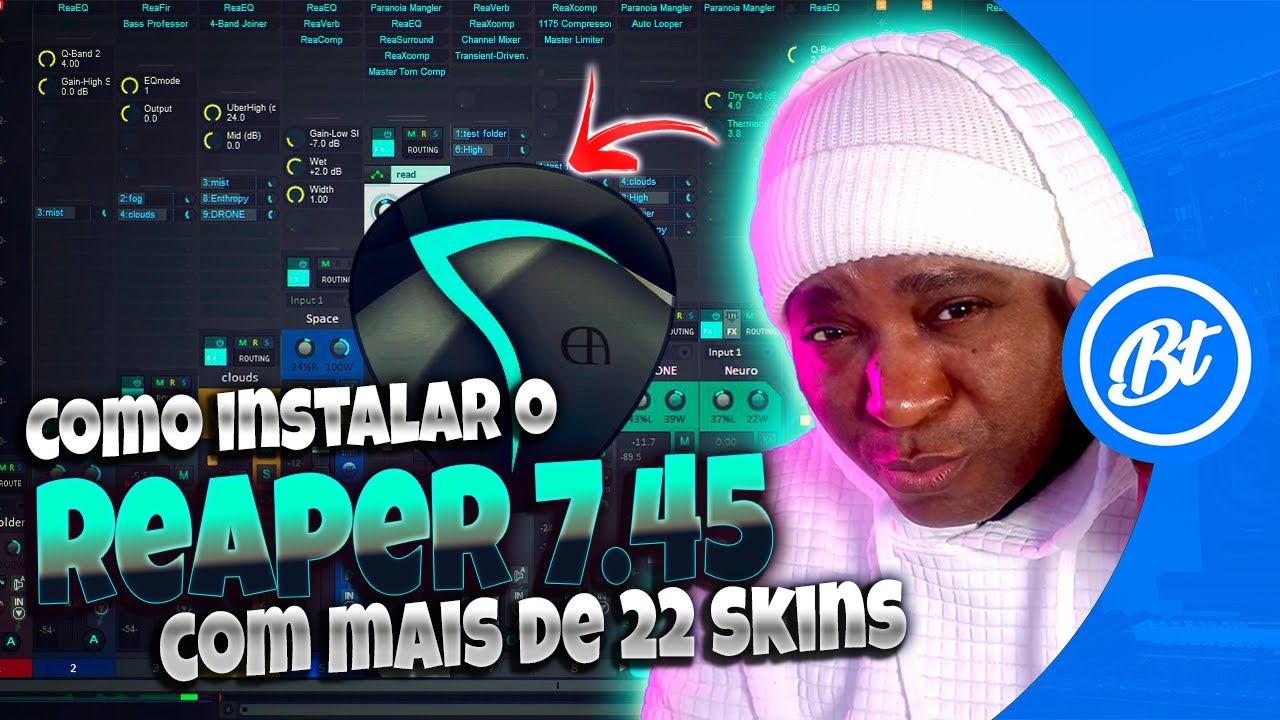 Como Instalar e ativar o Reaper 7.45 com + de 22 skins