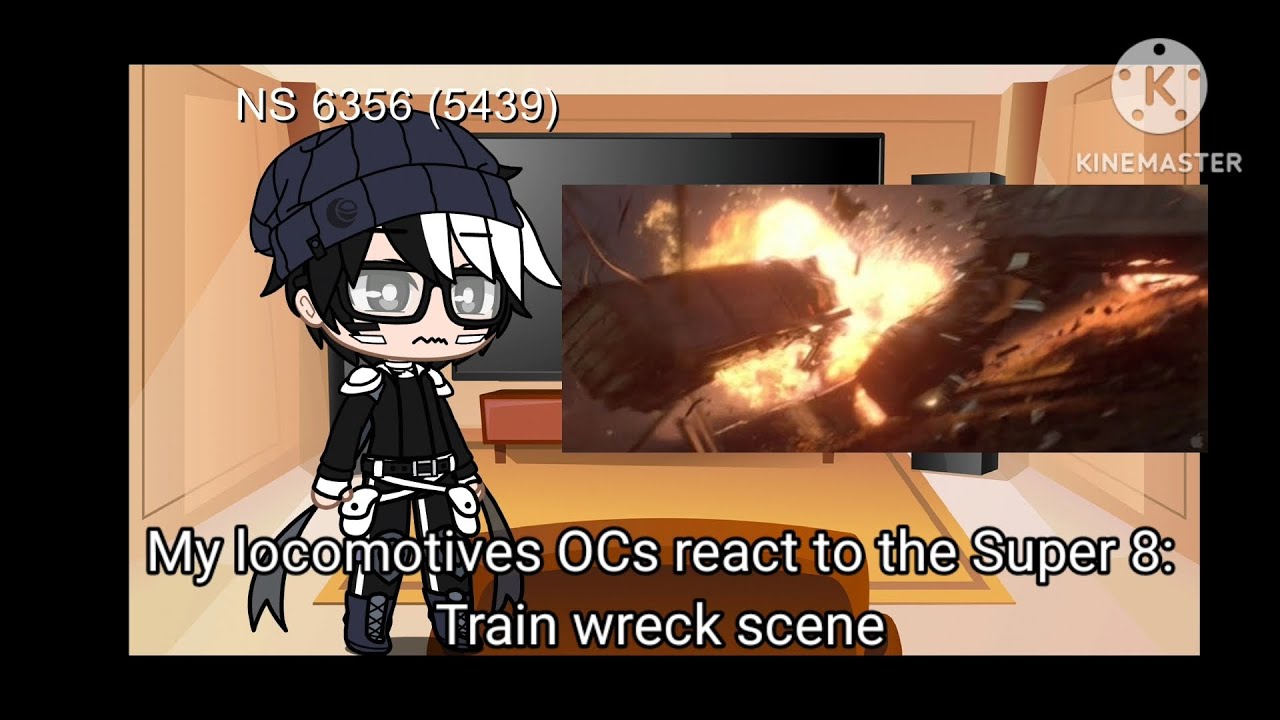 My locomotives OCs react to the Super 8: Train wreck scene