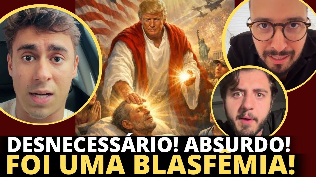Nikolas Ferreira, Isa&iacute;as Saad, Isaac Brum e outros comentam sobre postagem de Trump como Jesus