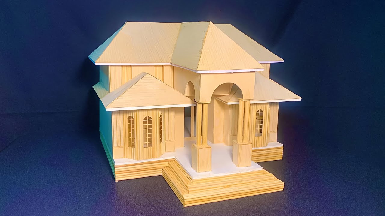 Learn how to build a bamboo house model