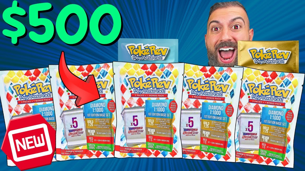 Opening $500 of the NEW PokeRev 6.0 Mystery Pack, Diamond Edition!