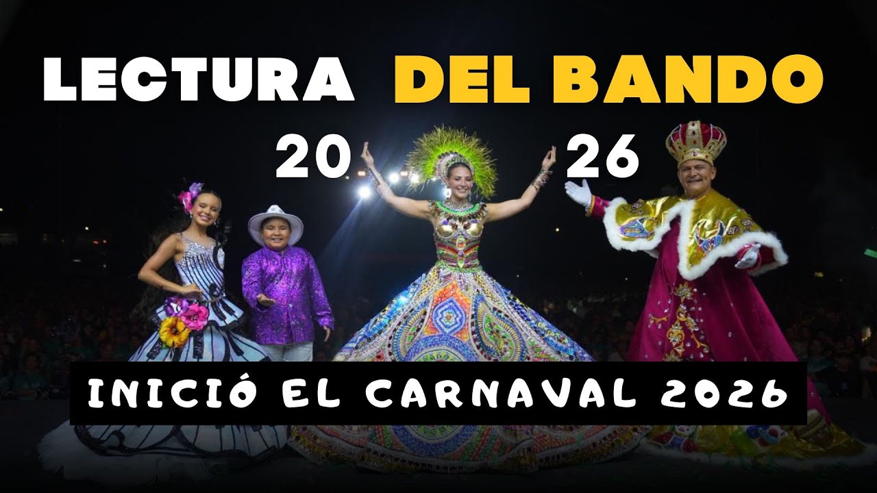 LECTURA DEL BANDOo 2026 💃🏽🥁 Así Michelle Char dio la orden oficial: ¡a gozar el Carnaval 2026!