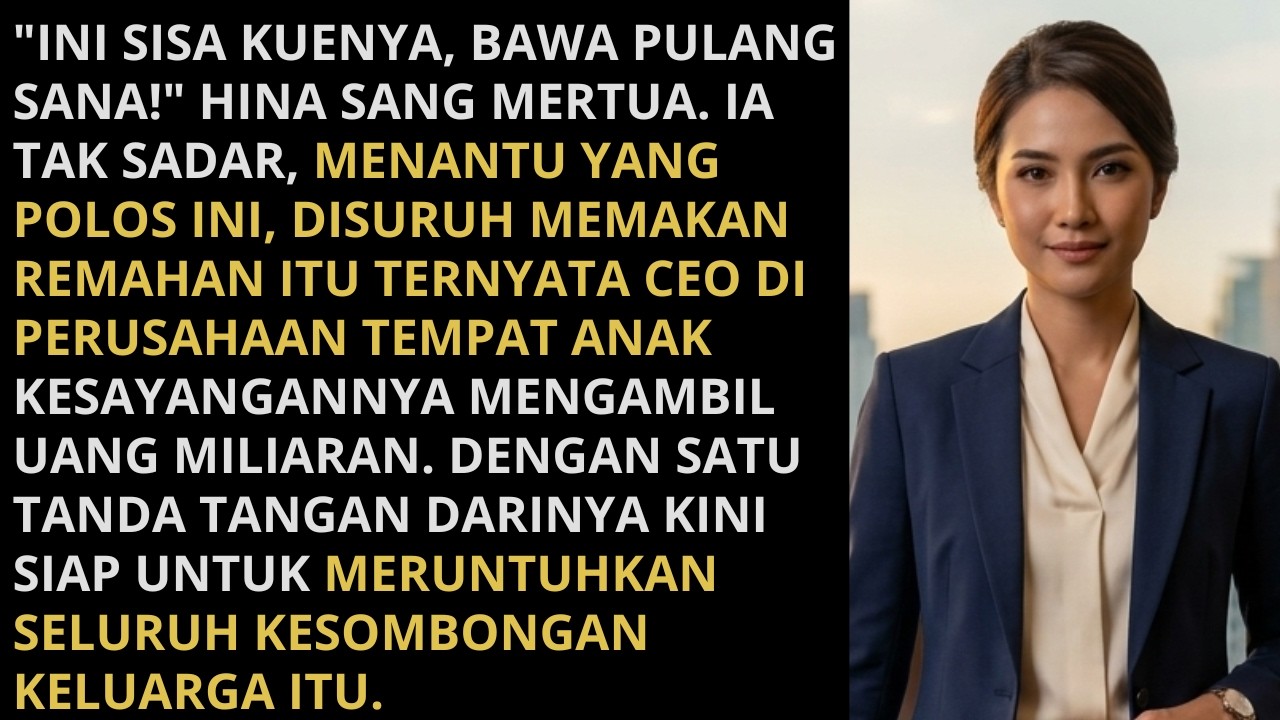 MERTUA KASIH SISA KUE SETELAH BANTU BIKIN ROTI LEBARAN, Ternyata Menantu Pejabat Tempat Ipar...