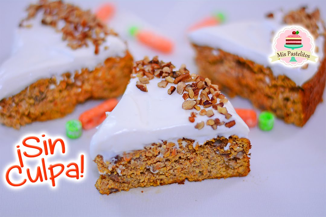 PASTEL DE ZANAHORIA SIN GLUTEN SIN AZÚCAR | MIS PASTELITOS