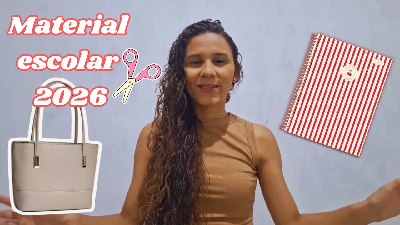 Mostrando meu material escolar 2026