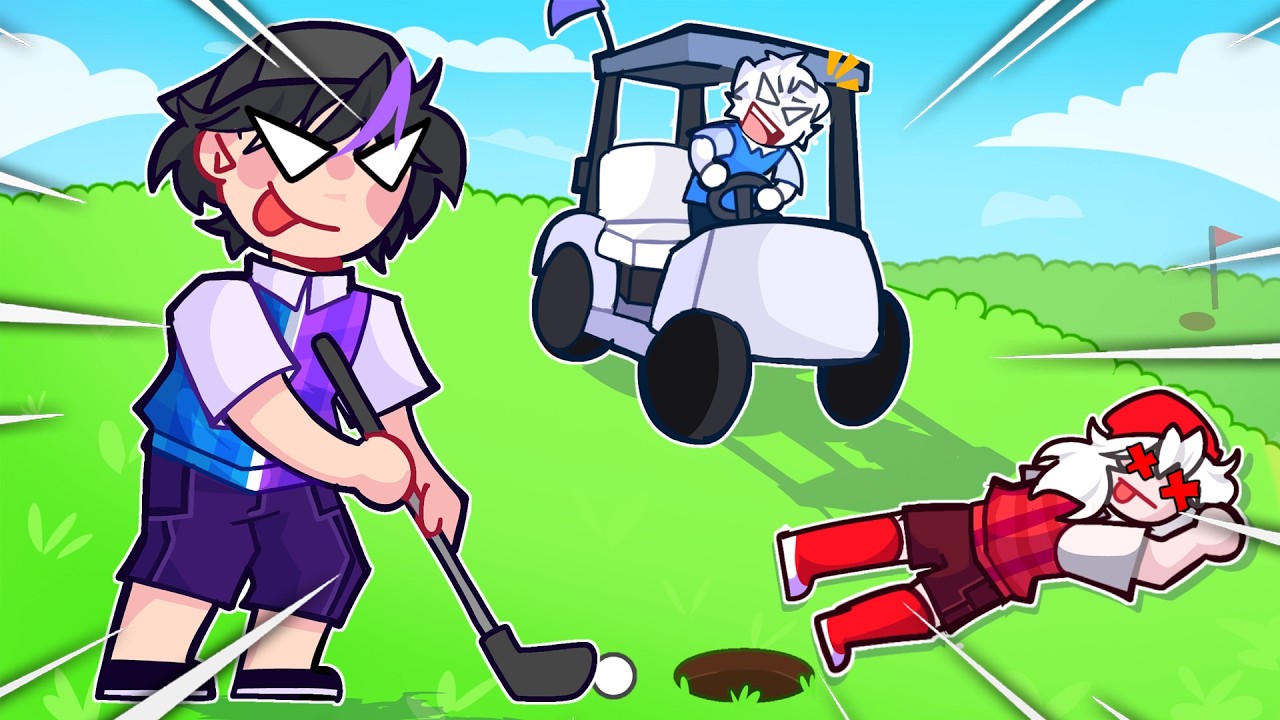 TENEMOS UNA SUPER BATALLA DE GOLF CON AMIGOS | Super Battle Golf