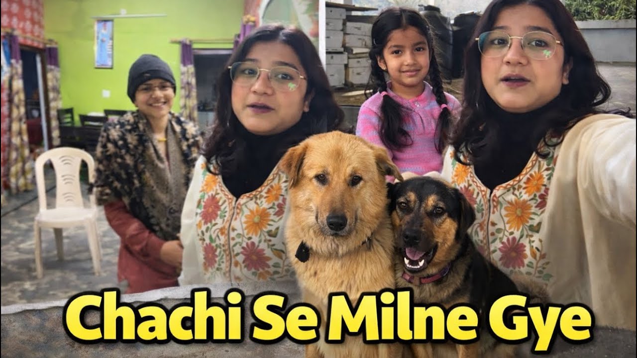Aaj gaye chachi ke ghar❤️ suppu k blacky&browny🥰 ||Family vlog||#priyankafamilyvlogs 