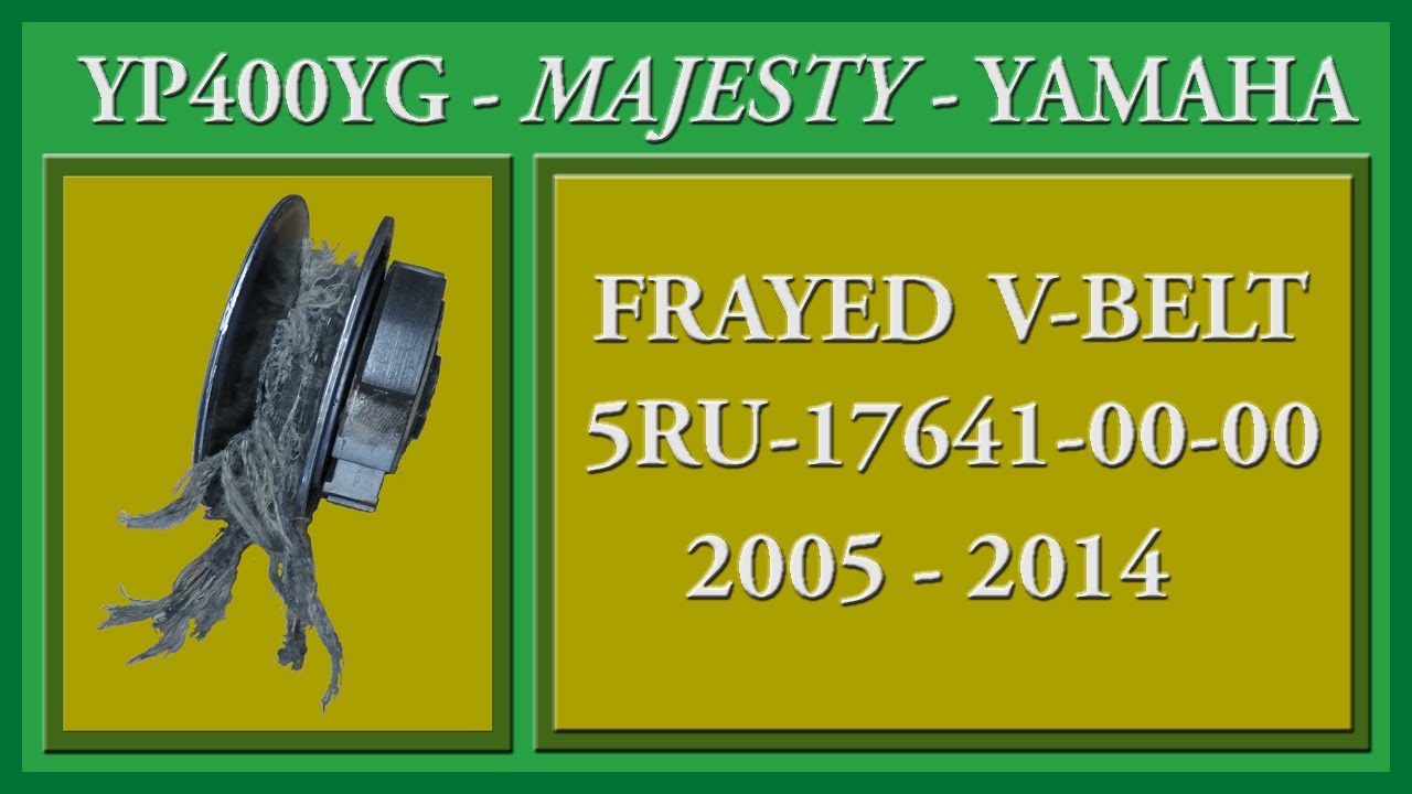 YP400YG Majesty Yamaha V Belt Clutch Replacement KT