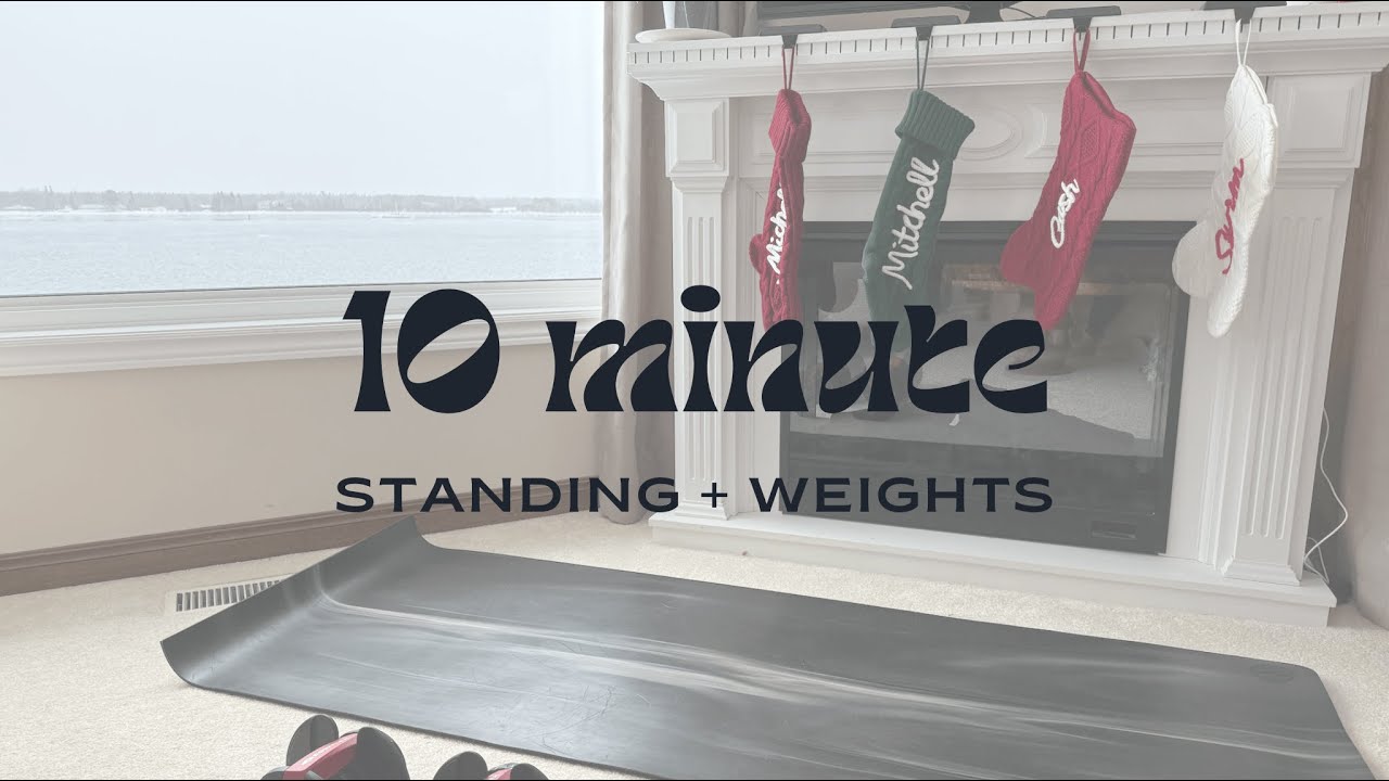 10 min Pilates | Standing with Weights