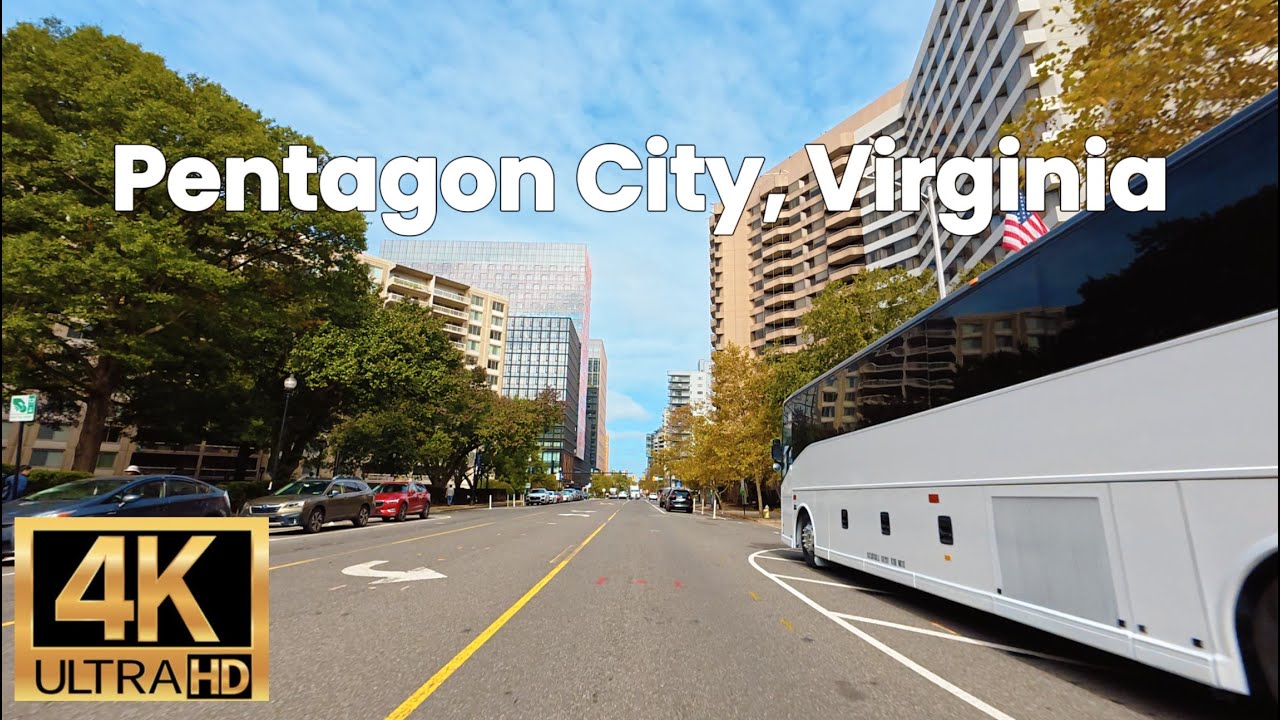Driving Through Pentagon City, VA | Modern Lifestyle Next to Washington DC [4K UHD]