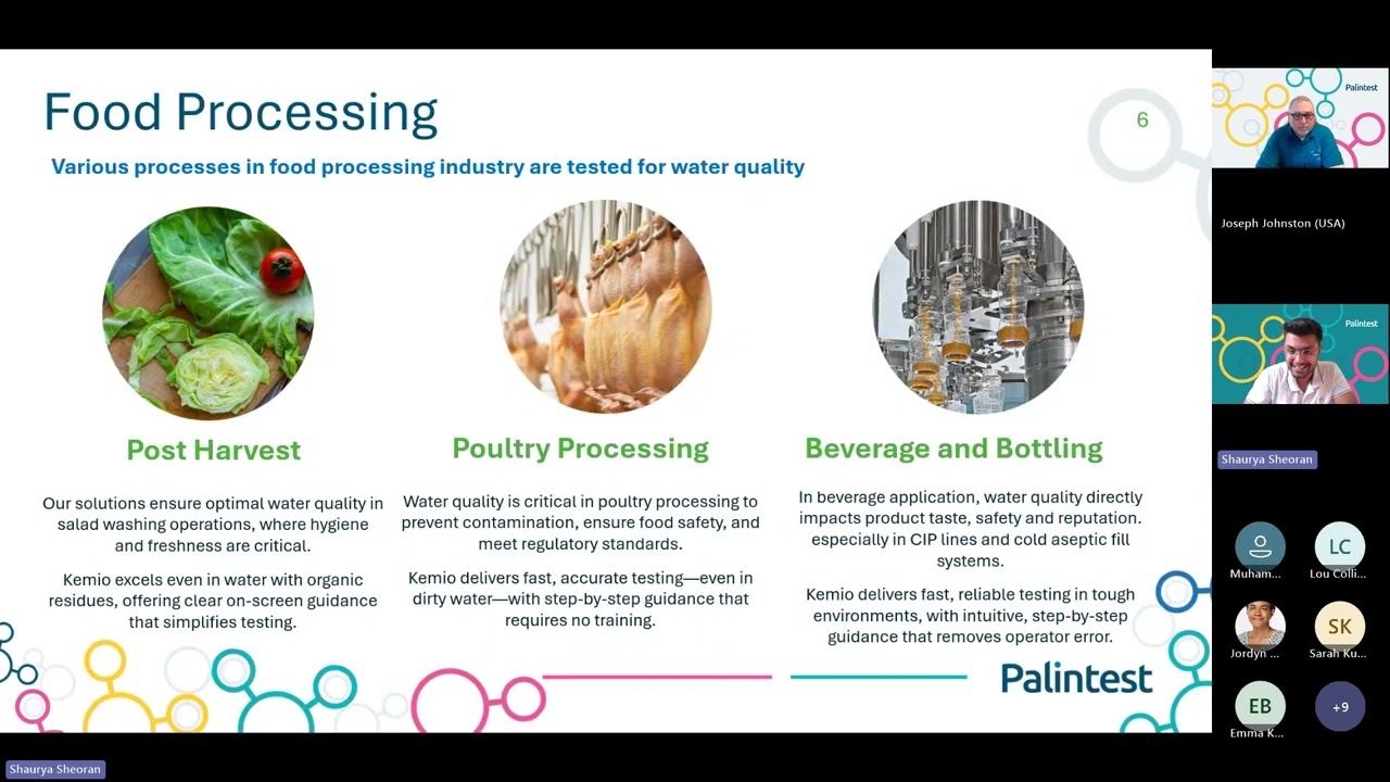 Palintest Discovery Kemio Disinfection made for the food industry webinar