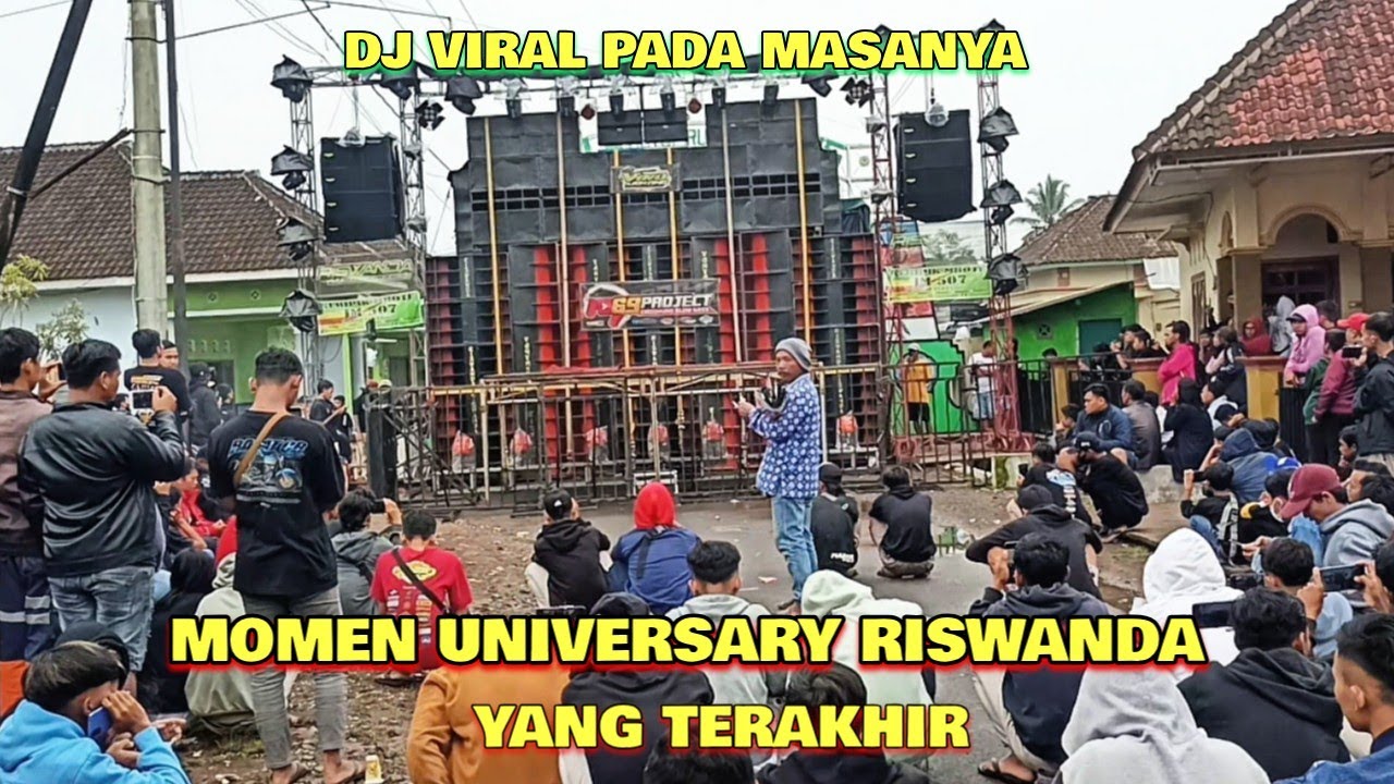 Nostalgia universary riswanda waktu putar dj andalan nya