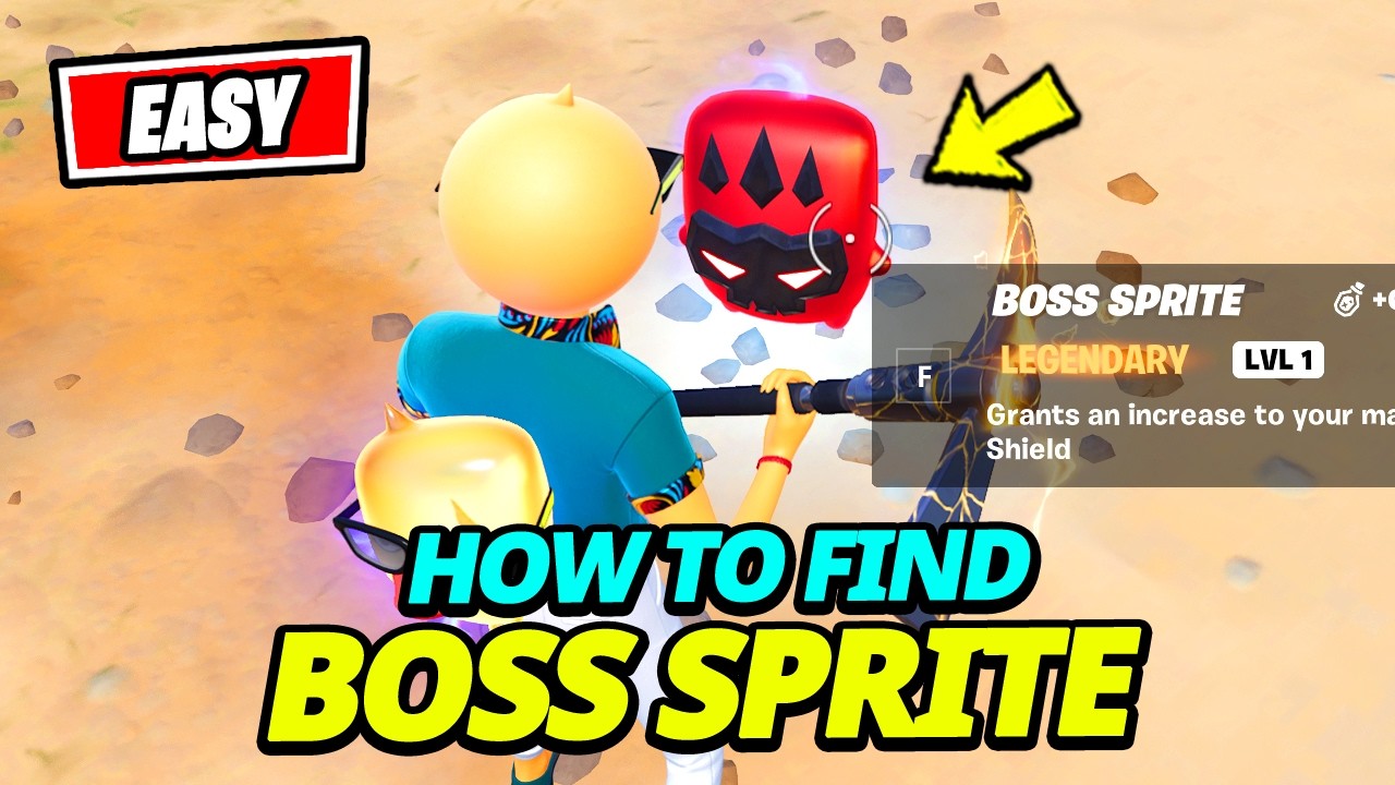 How to EASILY Get a Boss Sprite (ALL BOSSES LOCATIONS) - Fortnite