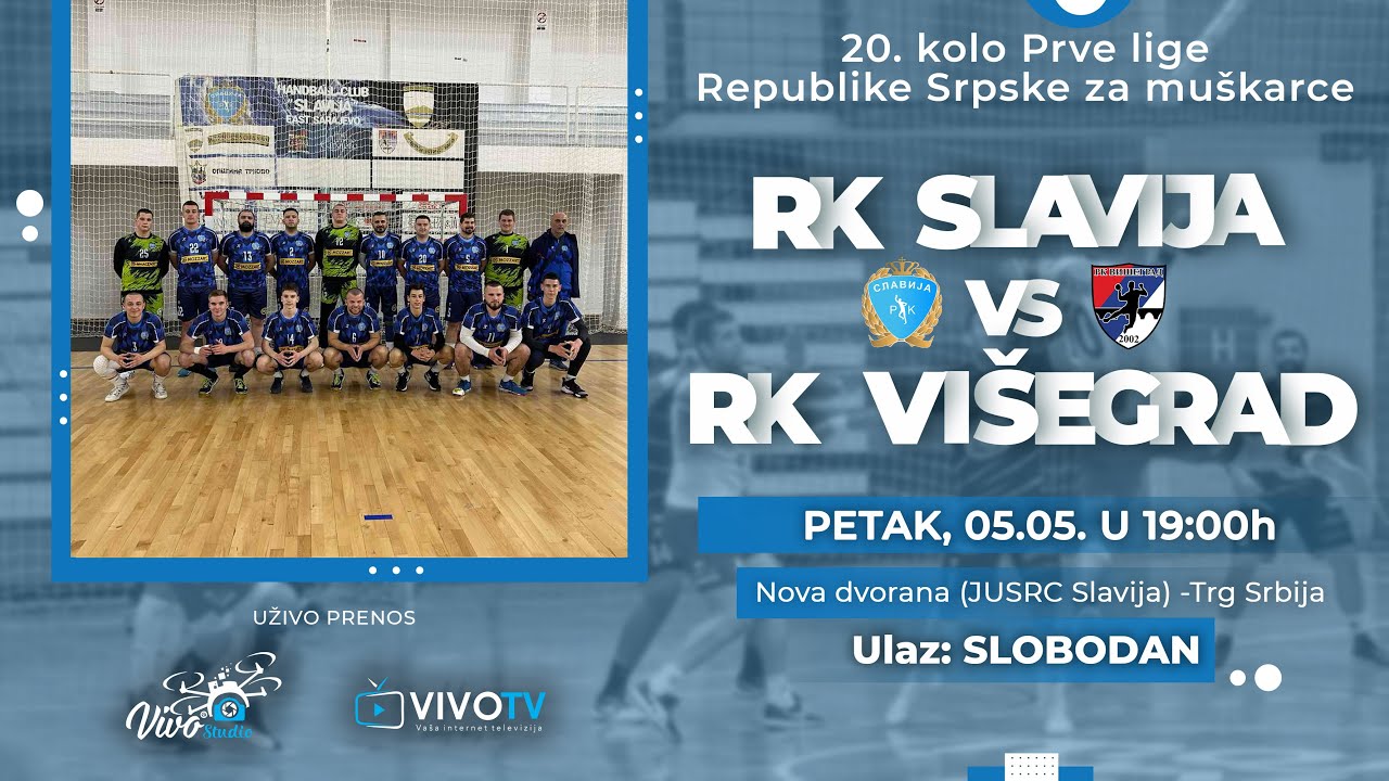 RK Slavija - RK Višegrad - Prva liga RS / PRENOS UŽIVO /