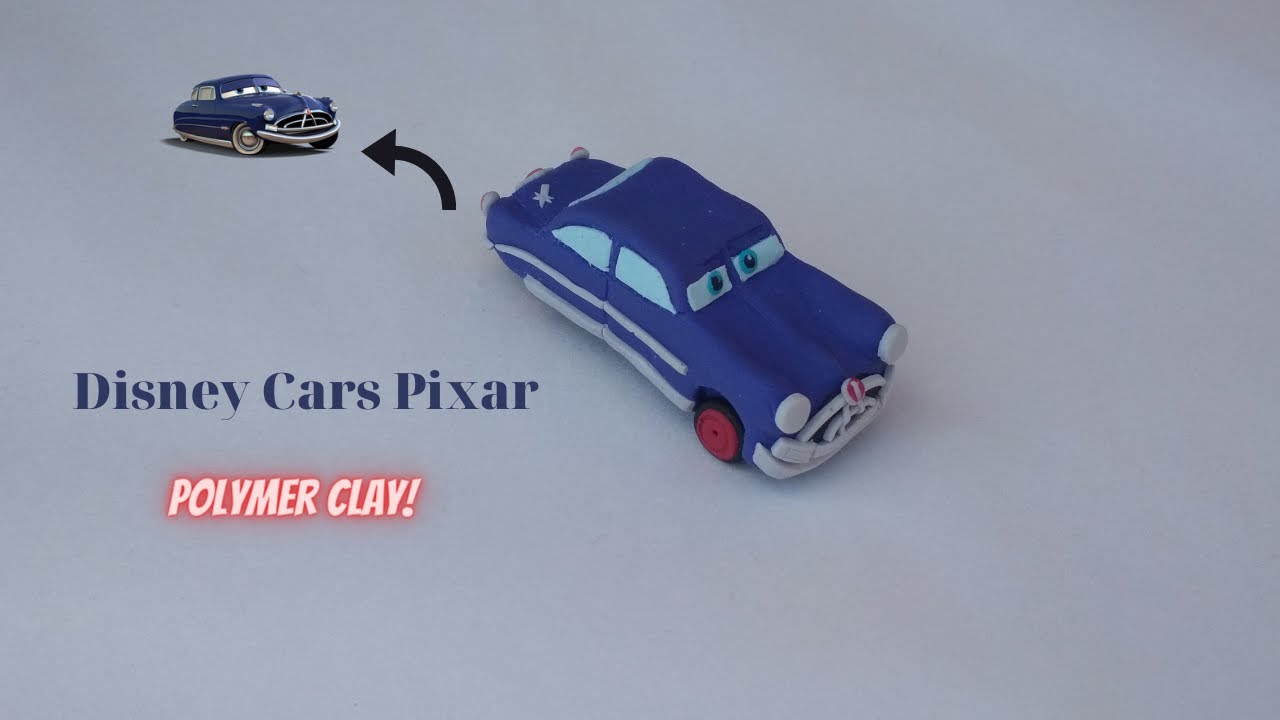 Cars Doc Hudson with polymer clay | Disney Cars Pixar | Clay art - Vicky25Crafts