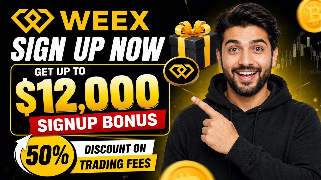 WEEX Referral Code 2026 | Get Up to $12,000 Signup Bonus + 50% Discount on Trading Fees
