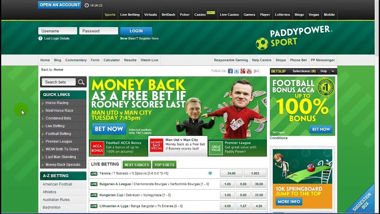 Paddy Power Review Of Website And Customer Offers