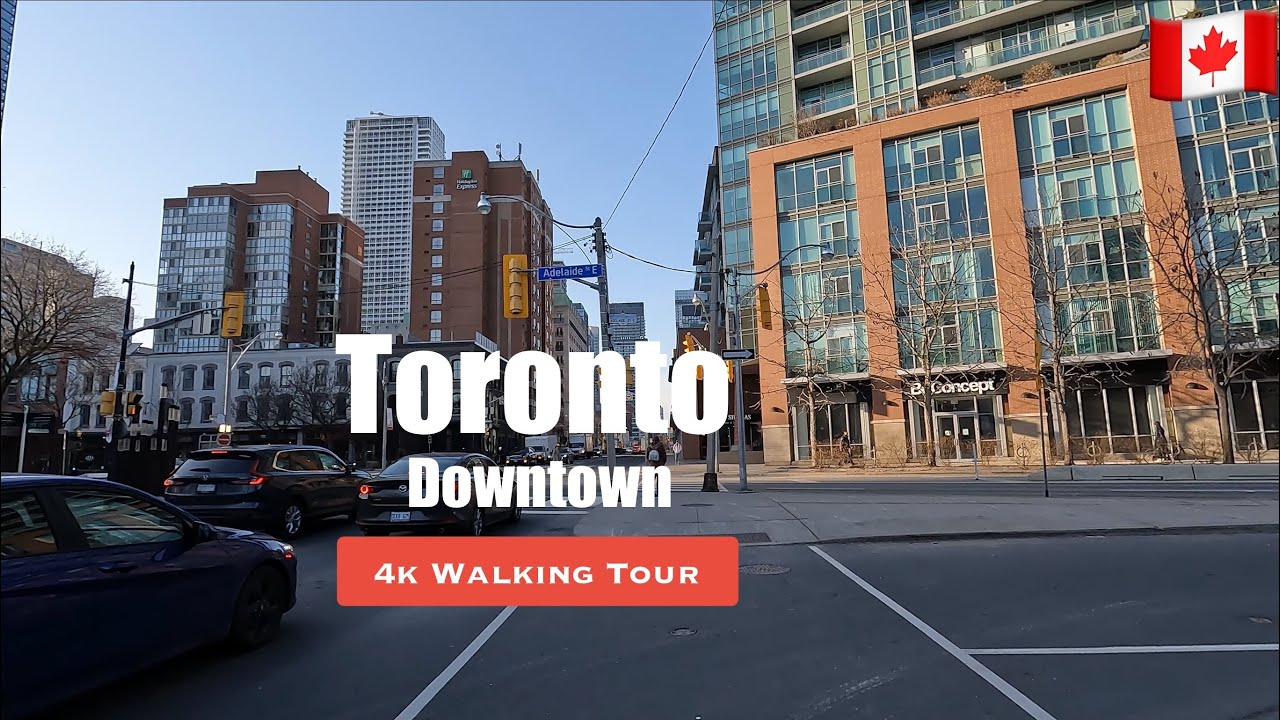[4K] Toronto Downtown Canada walking tour - Jarvis Street | #245