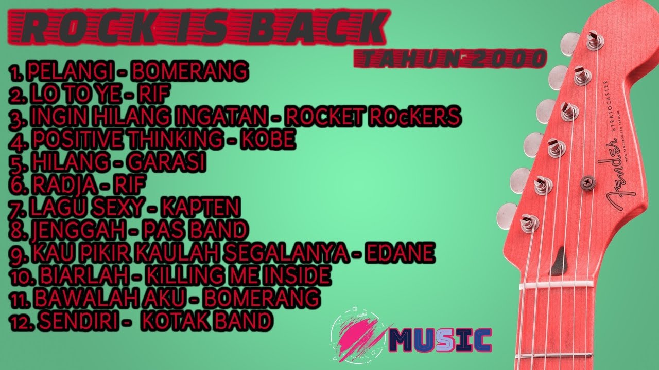 LAGU ROCK TERBAIK || LAGU ROCK 2000 AN || TANPA IKLAN