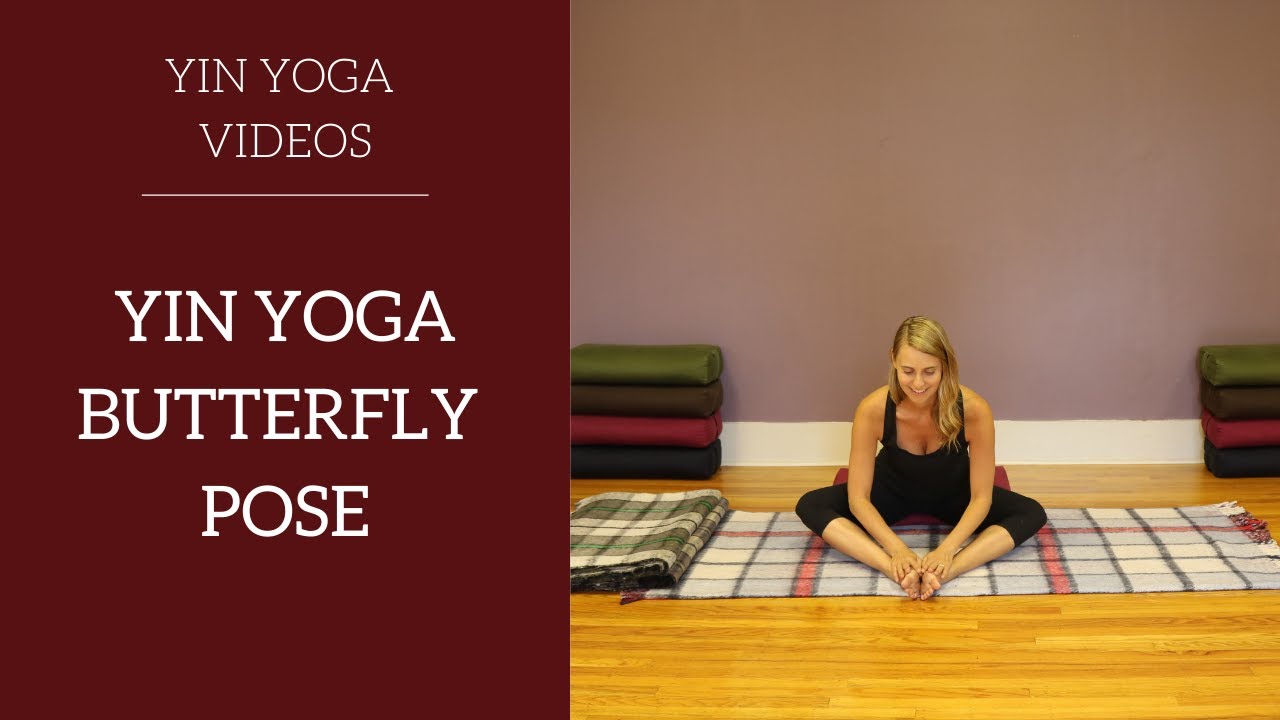 Yin Yoga Butterfly Pose with modifications
