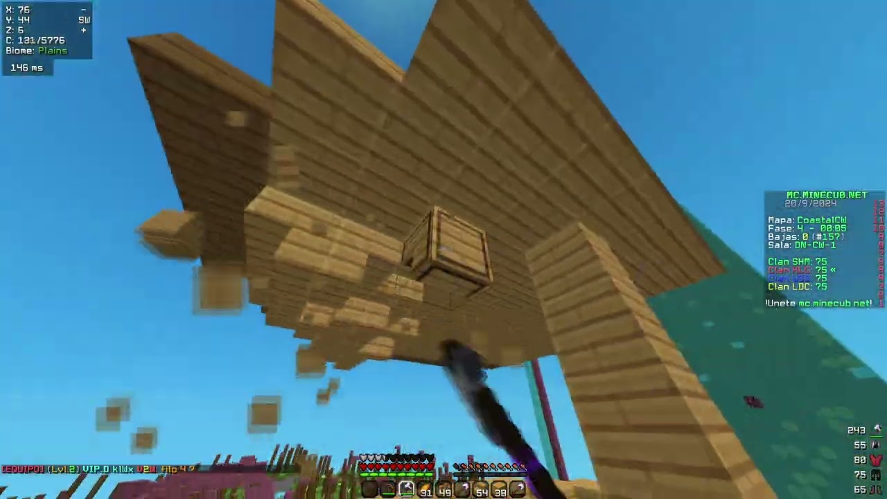 CW MINECUB | KLG-USS-LDC-SHM | NERFEAN A DEFENSA Y MATA SE VUELVE HATER