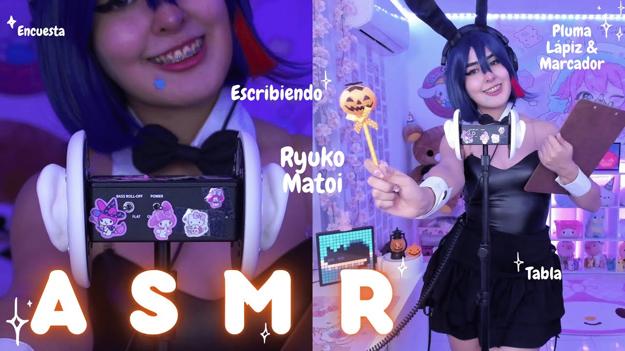 ASMR ROLEPLAY Encuesta RELAJANTE 📜✏  | xNatKittyCat