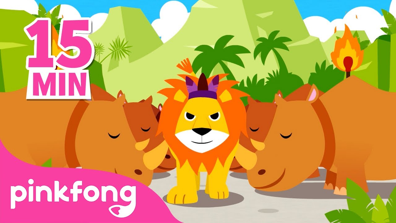 Lagu Singa dan lain-lain | Kumpulan lagu binatang | Lagu Anak | Pinkfong dan Baby Shark