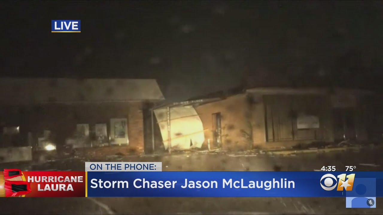 Hurricane Laura Makes Landfall Near Cameron, Louisiana As Cat 4 Storm