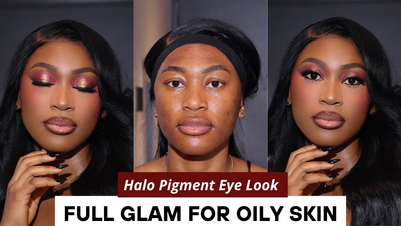 Full Glam Halo Eye Makeup Tutorial | Matte Base for Oily Skin