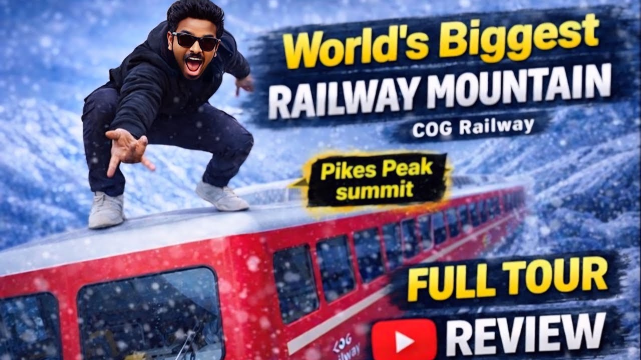 😱 Pikes Peak Biggest Railway Mountain | COG Railway Full Tour & Honest Review | ft.@tech.boy.deepak