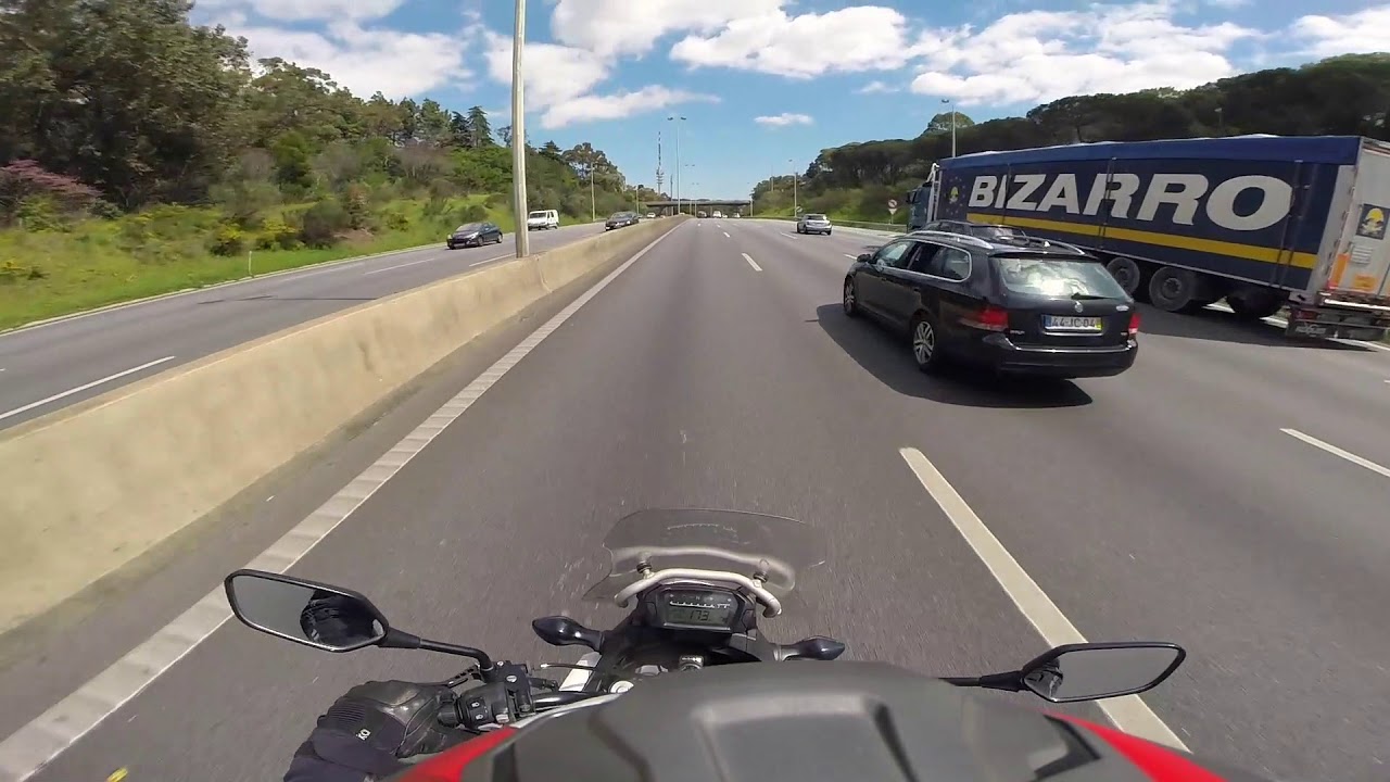 HONDA NC700X TOP SPEED RUN - 6th gear REV LIMITER