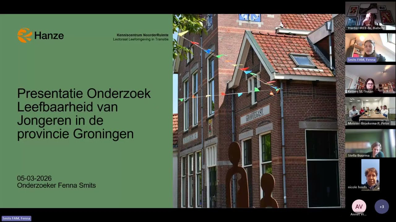 Webinar - De leefbaarheid van jongeren in de provincie Groningen