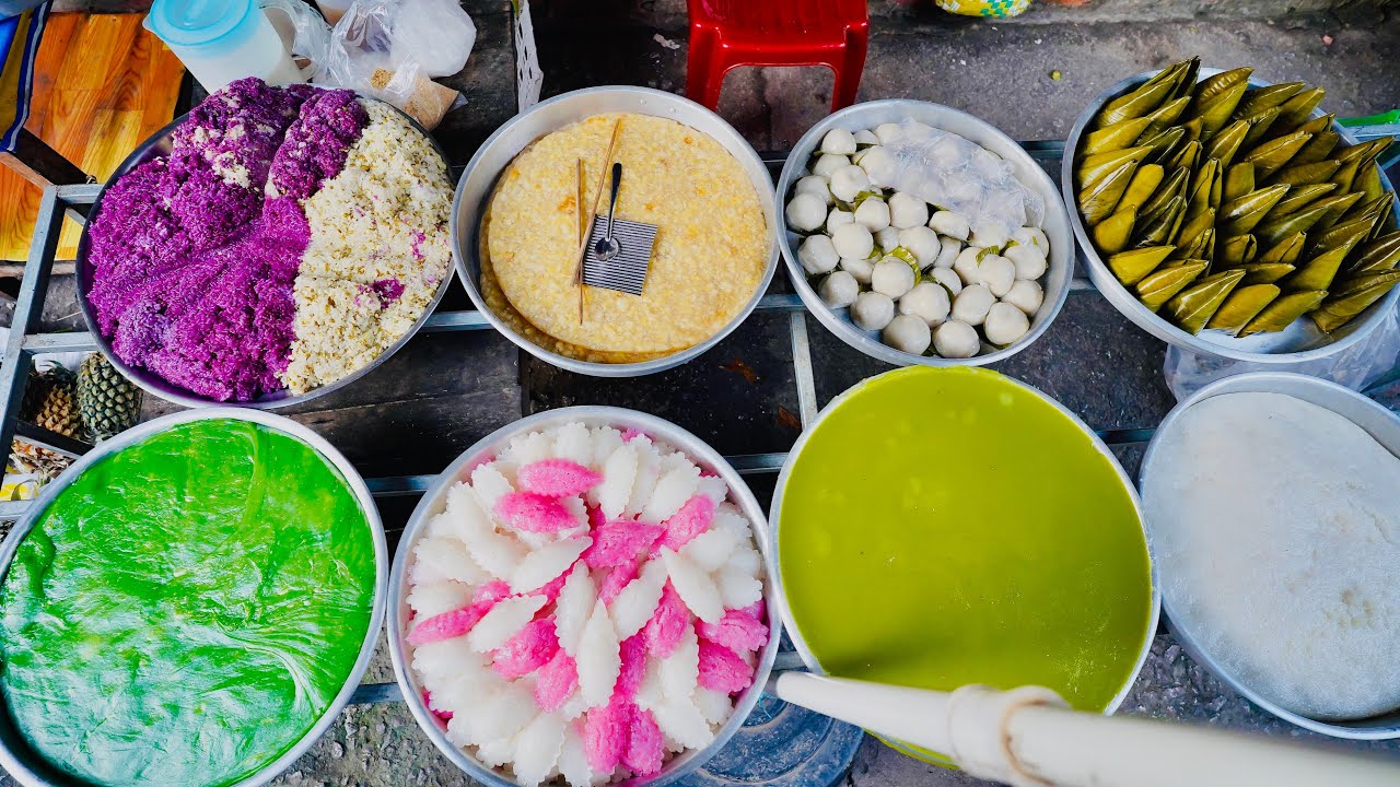 Con đường trải dài toàn bánh ngọt ở ngôi chợ miền Tây khiến triệu người mê