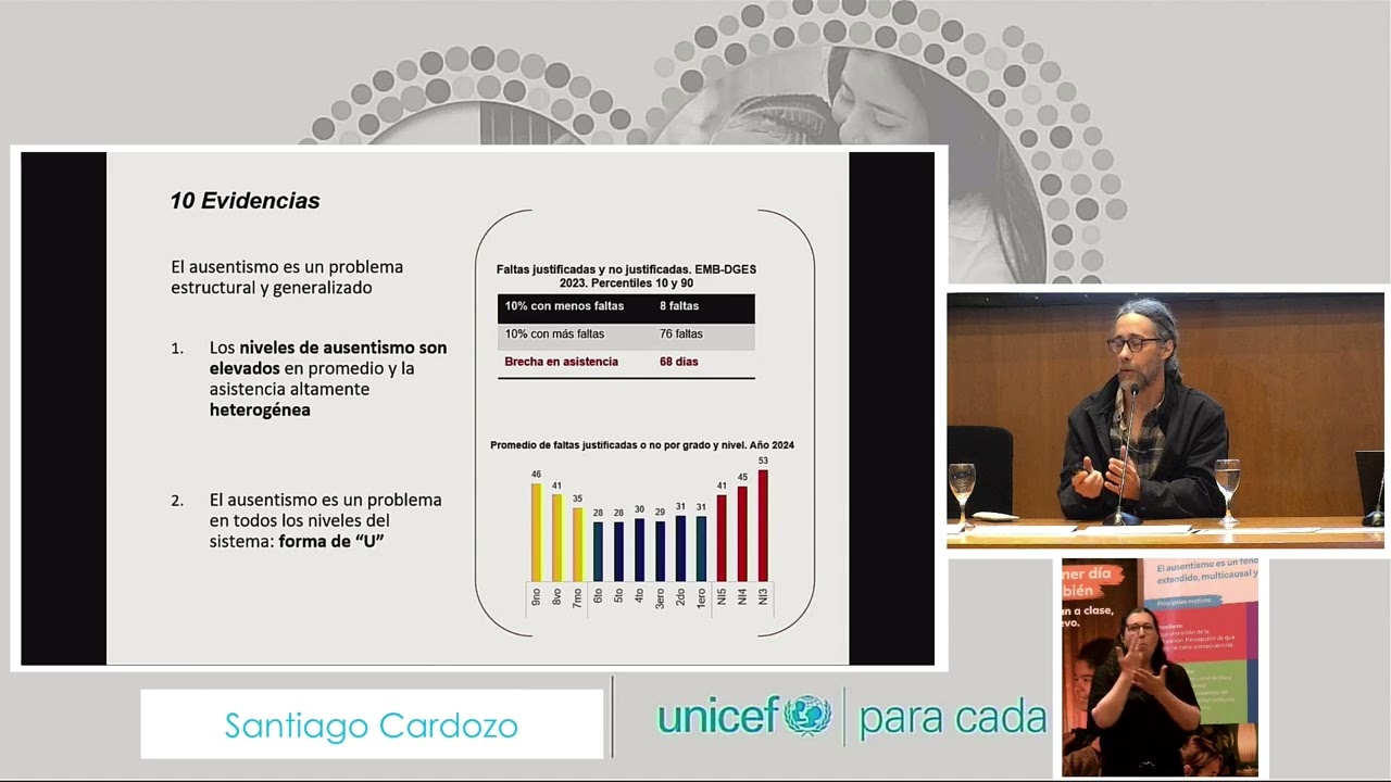 Santiago Cardozo (ANEP) y Alejandro Retamoso (UNICEF) - Seminario 