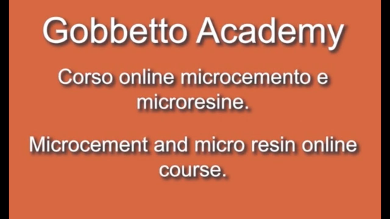 CORSO ONLINE MICROCEMENTO E MICRORESINE