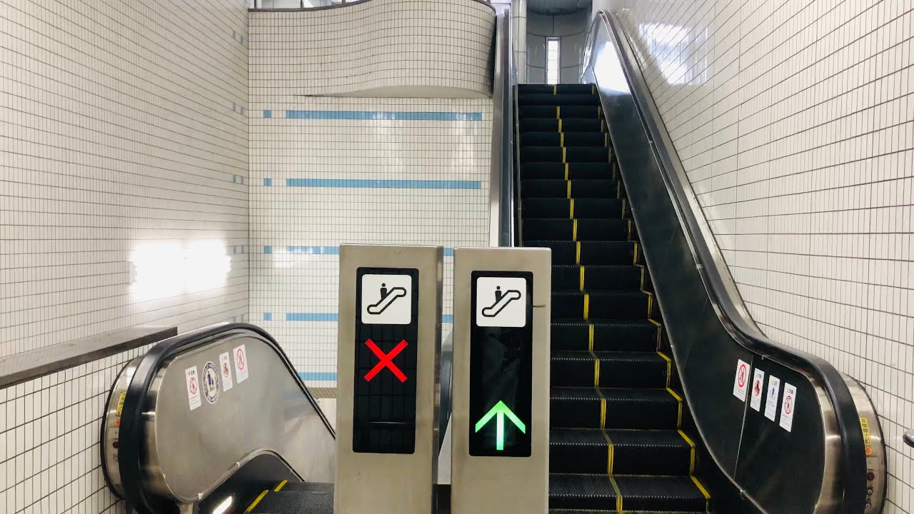 【レアステップ】National OTIS ナショナルオーチスエスカレーター 名古屋市営地下鉄桜通線野並駅 National Otis Escalator Nagoya Subway