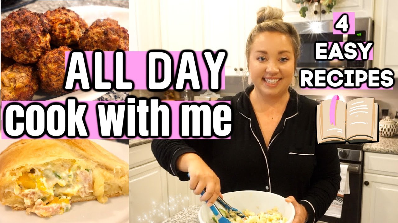 ALL DAY COOK WITH ME 2020 | 4 EASY RECIPES | EASY RECIPE IDEAS | MEAL PREP | JESSICA O'DONOHUE