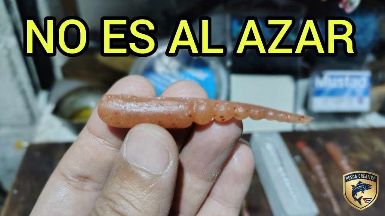 Así Diseño un Gusano Artesanal paso a paso (DISEÑO REAL)#fishing#tips#handmadelure