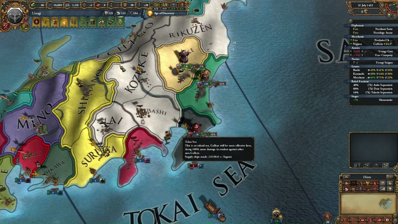 Eu4  Uesugi guide achievement