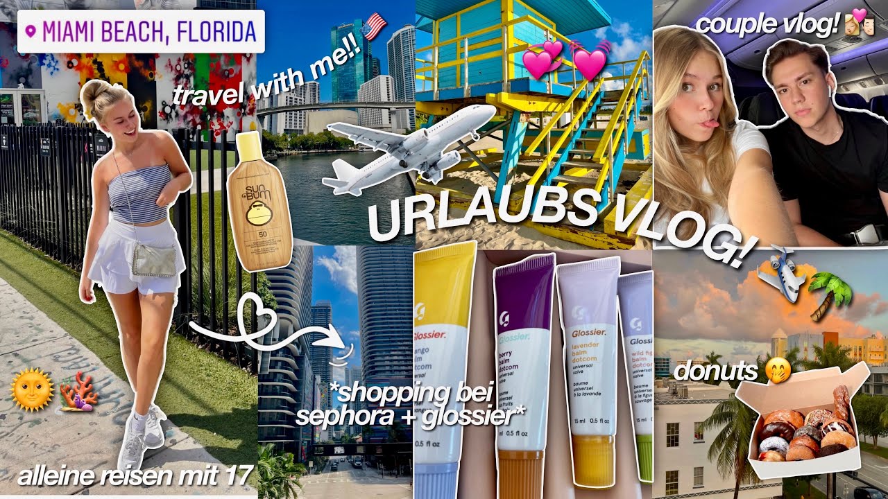 MIAMI URLAUB VLOG!! 🇺🇸🌴 *couple urlaub, strand & shopping* 👩🏼‍❤️‍💋‍👨🏻 | 2023