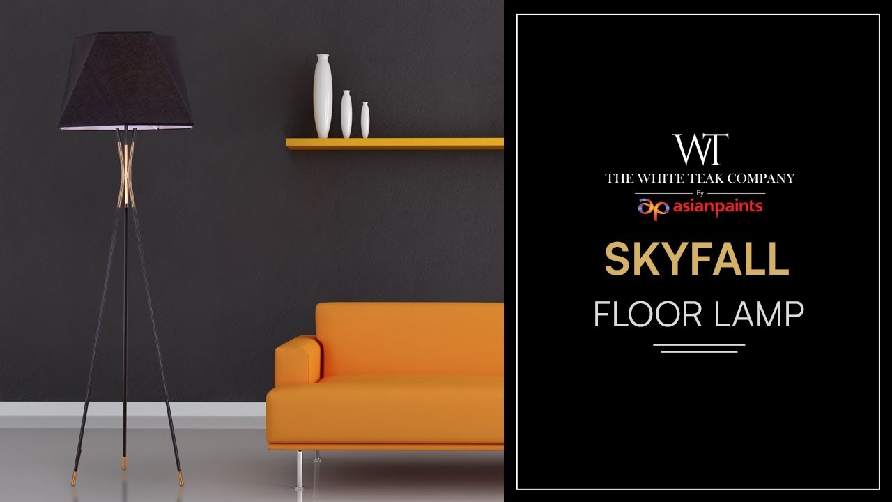Skyfall Floor Lamp | White Teak