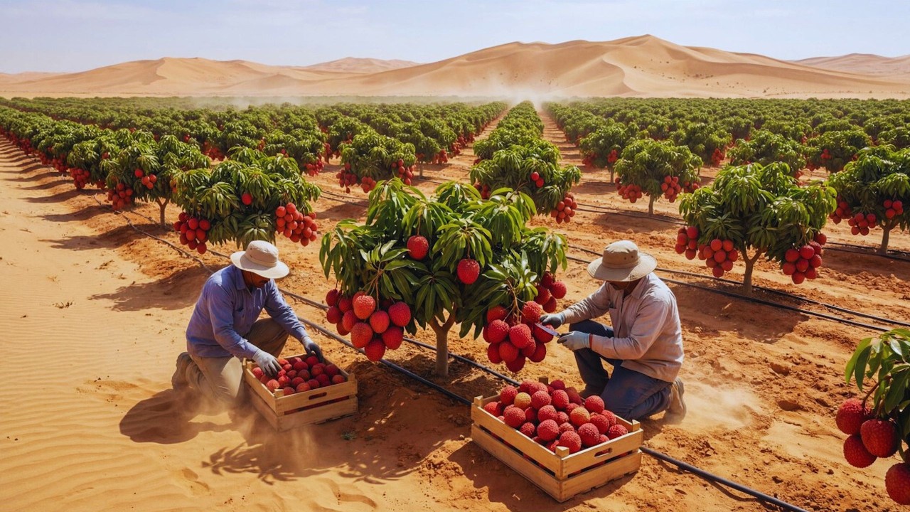 Cultivan lichis en el desierto CHILE – Los resultados sorprenden al mundo entero