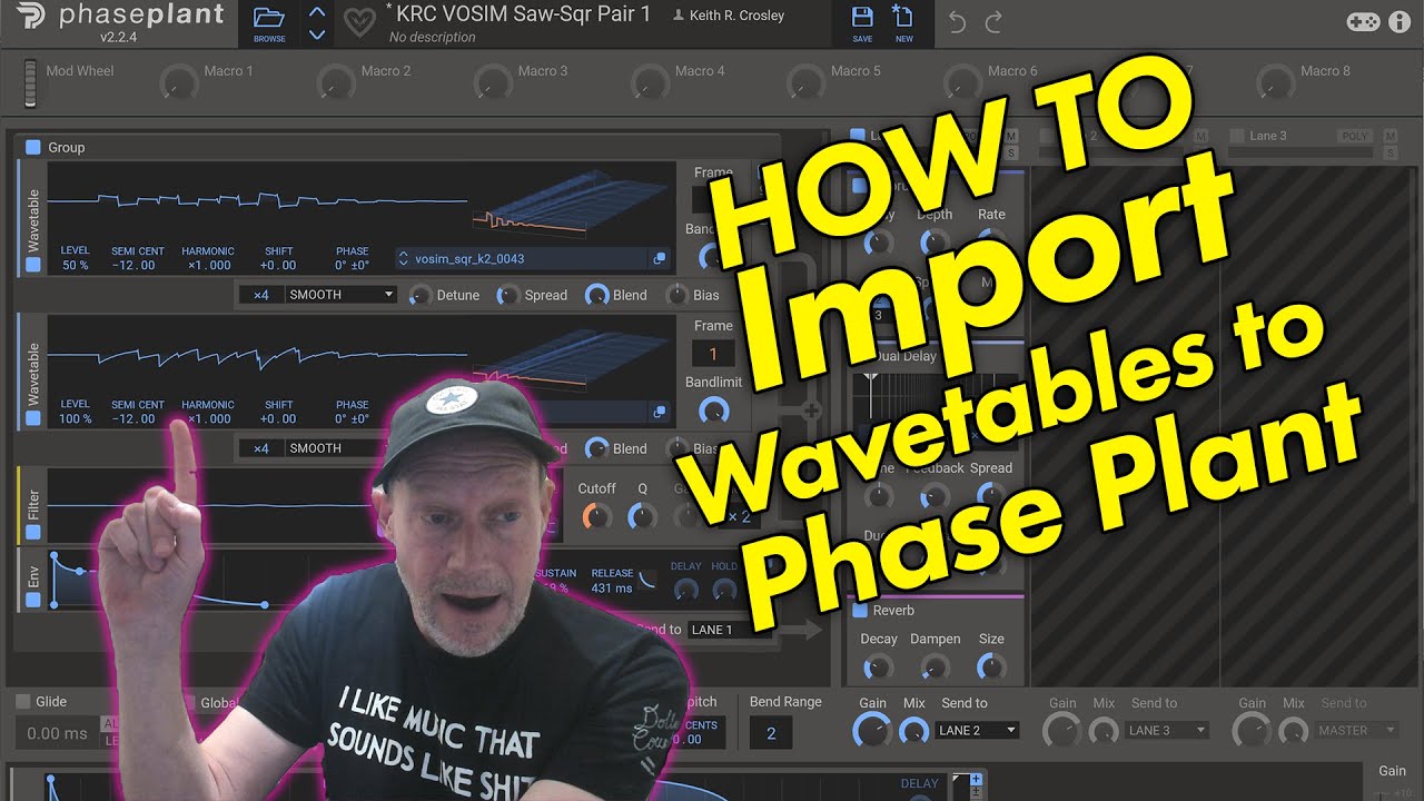 Как импортировать волновые таблицы в Phase Plant от Kilohearts... Как KRC Mathwaves